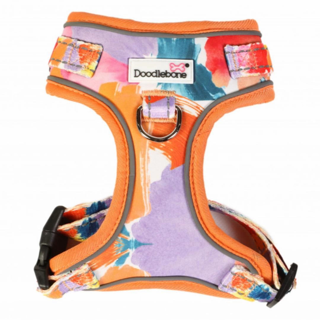 Doodlebone Adjustable Airmesh Dog Harness - Watercolour