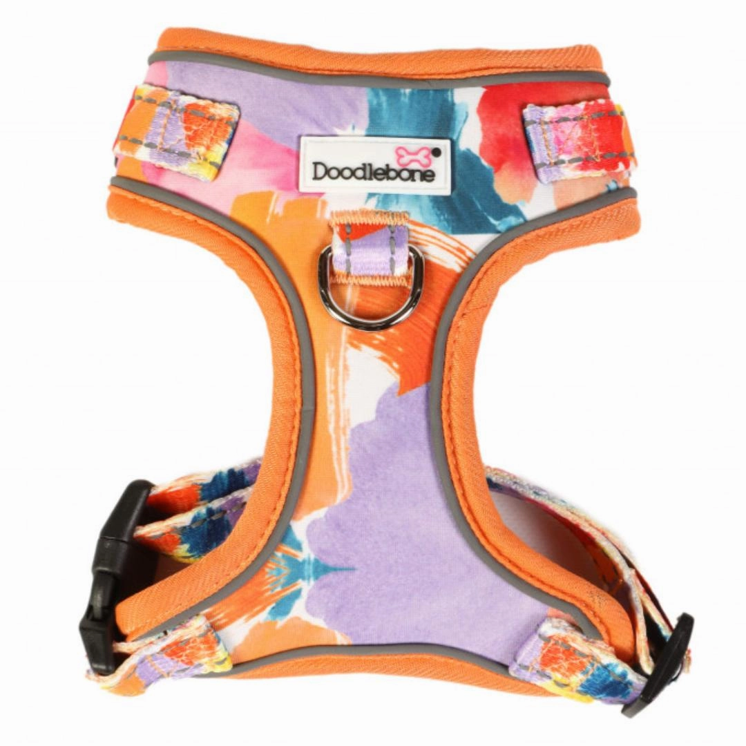 Doodlebone Adjustable Airmesh Dog Harness - Watercolour
