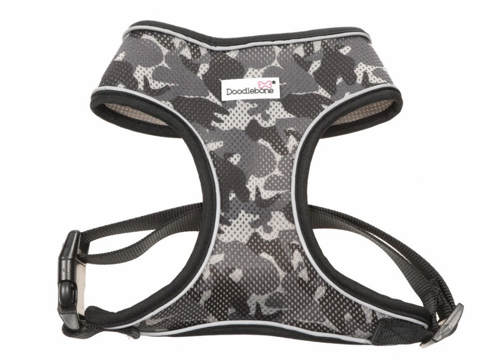 Doodlebone Airmesh Dog Harness - Smokey Grey Camo