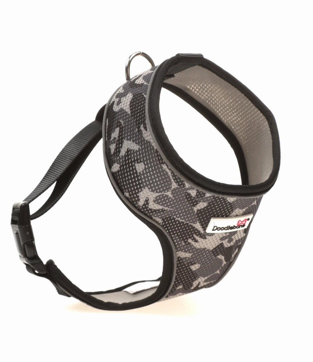 Doodlebone Airmesh Dog Harness - Smokey Grey Camo