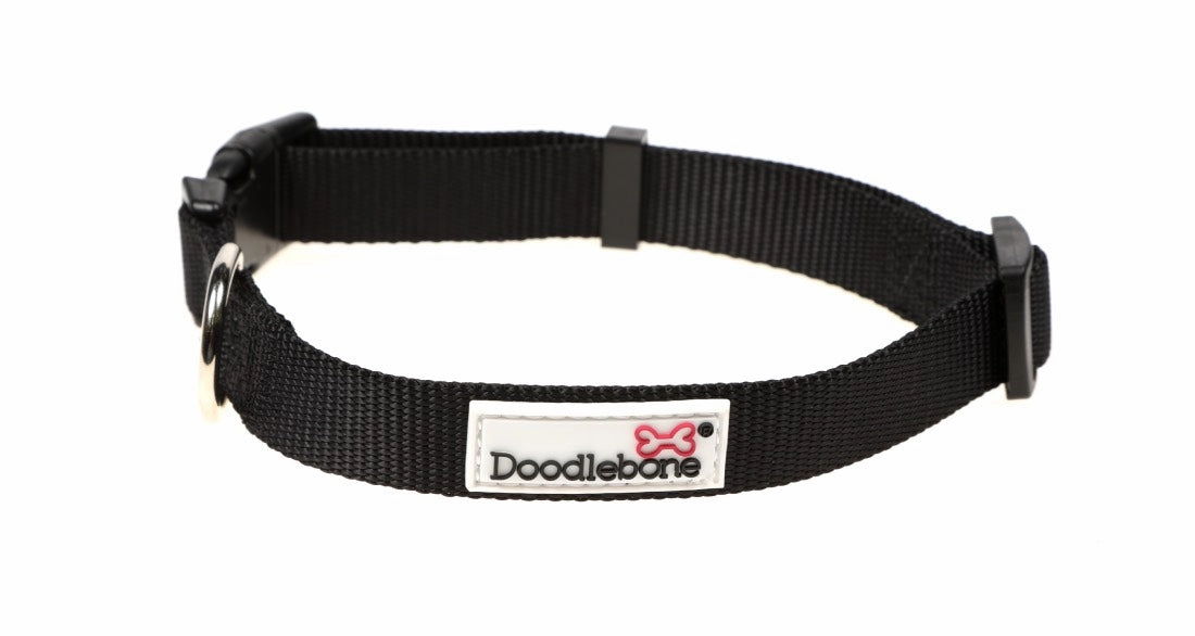 Doodlebone Black Coal Dog Collar