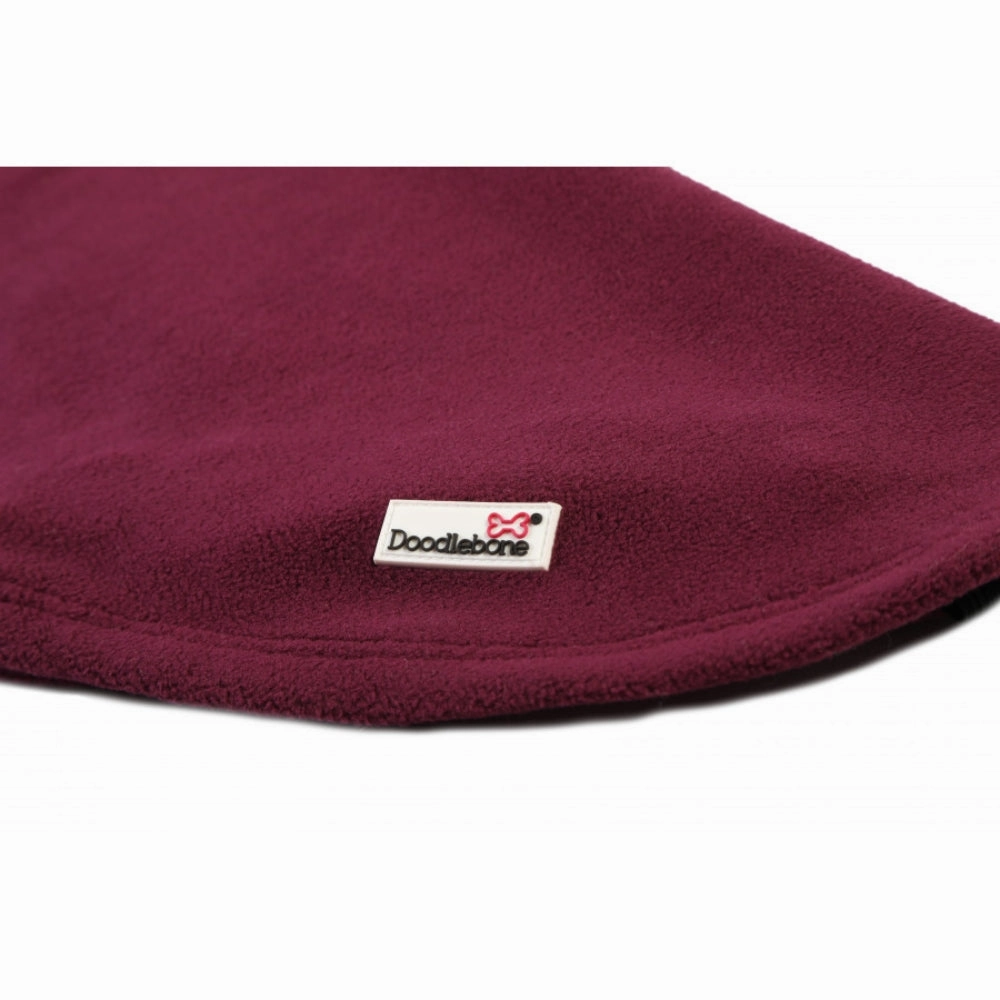 Doodlebone Fleecy Dog Jumper - Burgundy