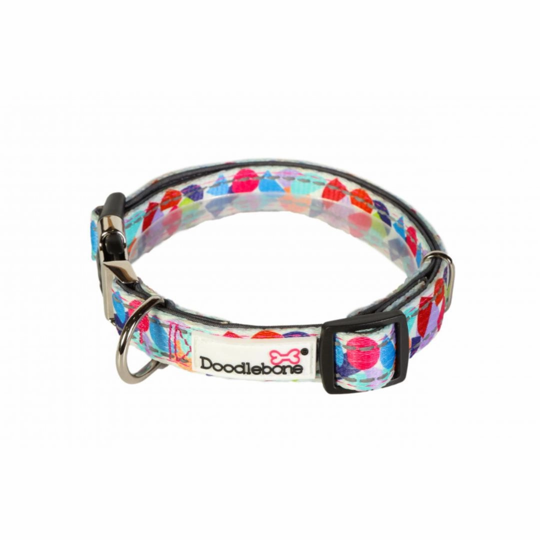 Doodlebone Padded Dog Collar - Abstract