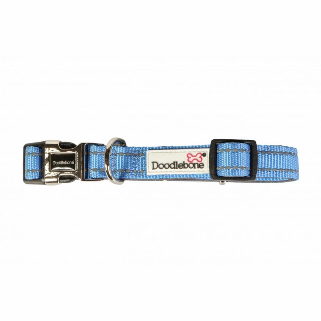 Doodlebone Padded Dog Collar - Cornflower