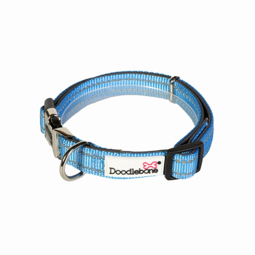 Doodlebone Padded Dog Collar - Cornflower