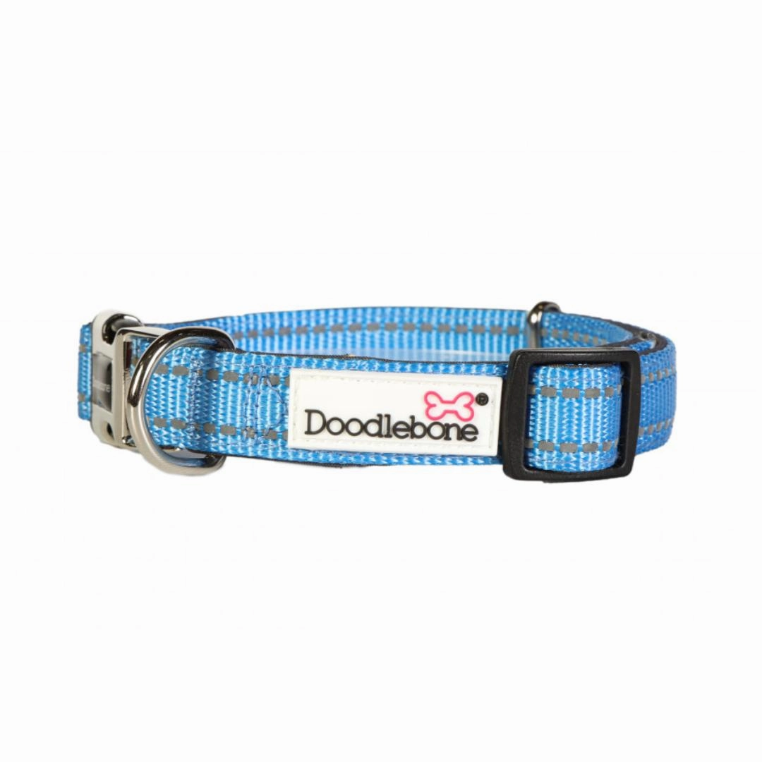 Doodlebone Padded Dog Collar - Cornflower