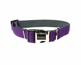 Doodlebone Padded Dog Collar - Violet Purple