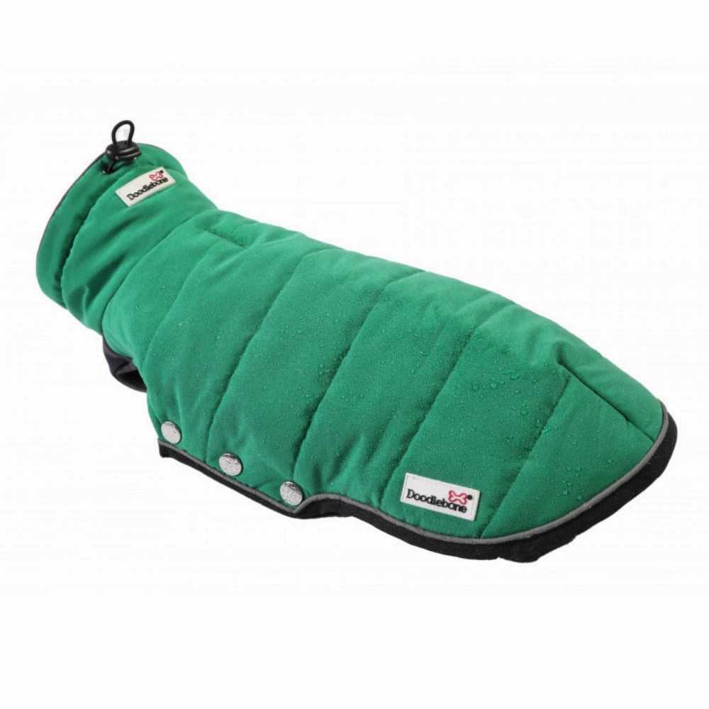 Doodlebone Puffer Dog Coat - Forest