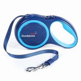 Doodlebone Retractable Dog Lead Sapphire Blue