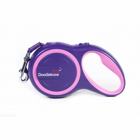 Doodlebone Retractable Dog Lead Violet Purple