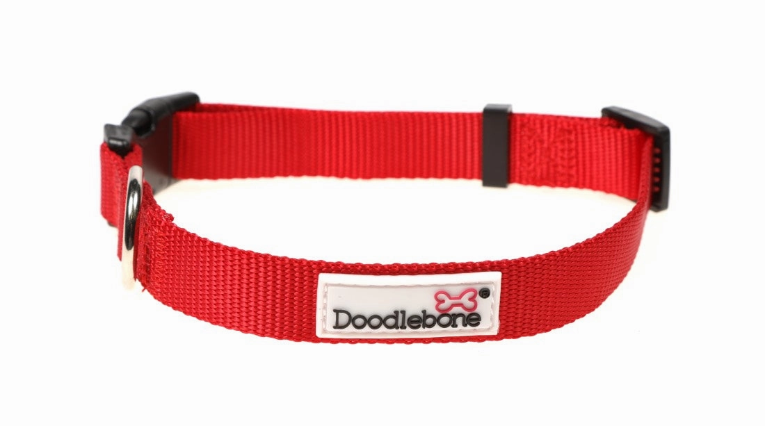 Doodlebone Ruby Red Dog Collar