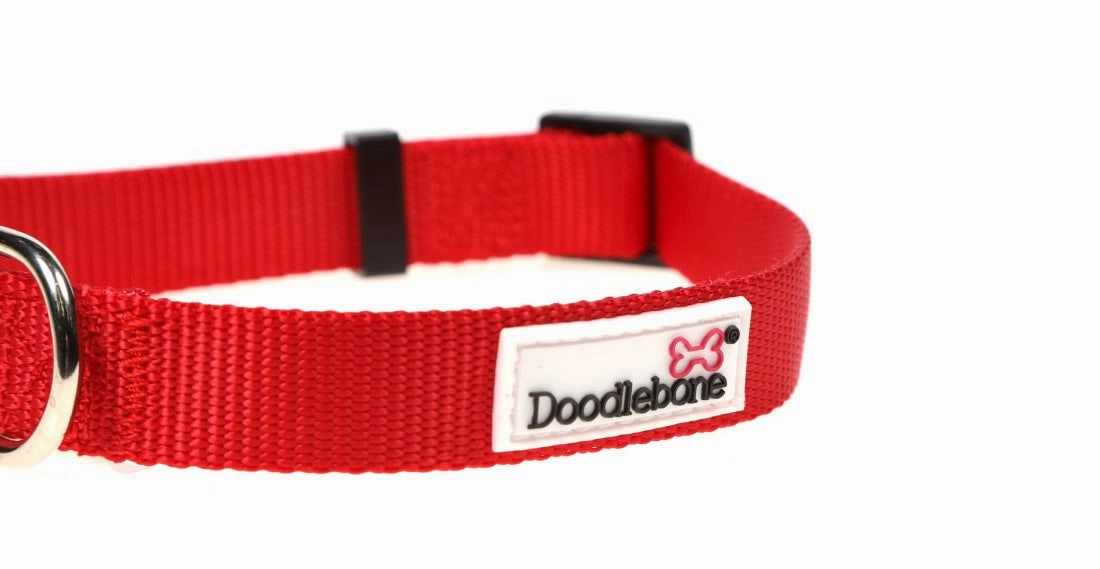 Doodlebone Ruby Red Dog Collar
