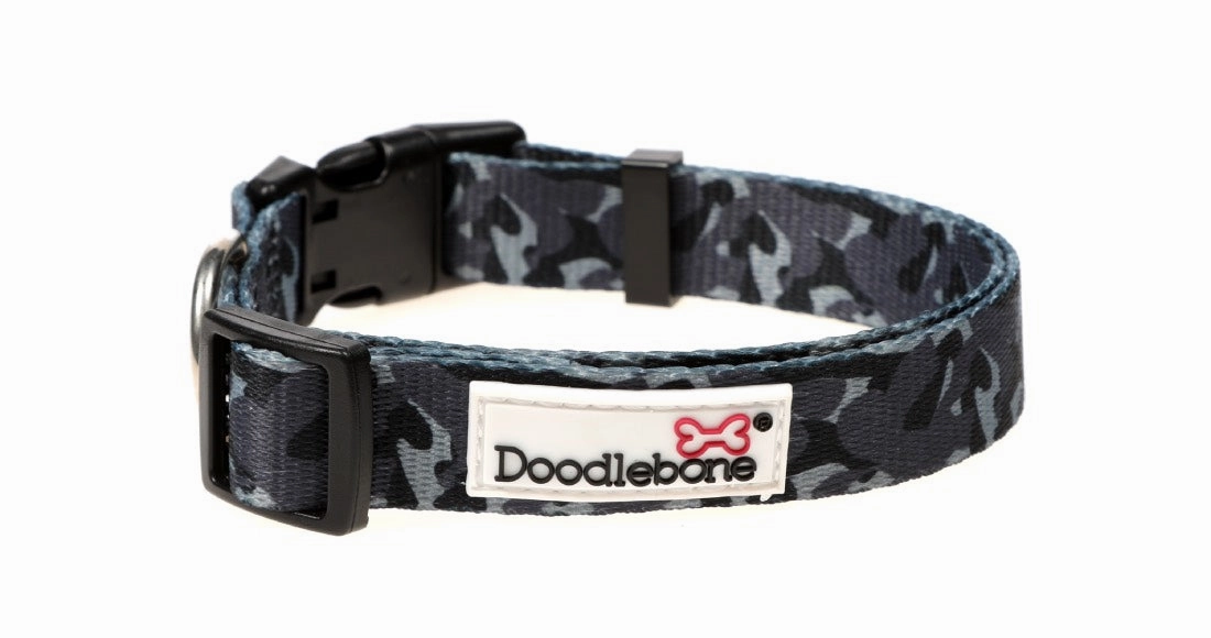Doodlebone Smokey Grey Camo Dog Collar