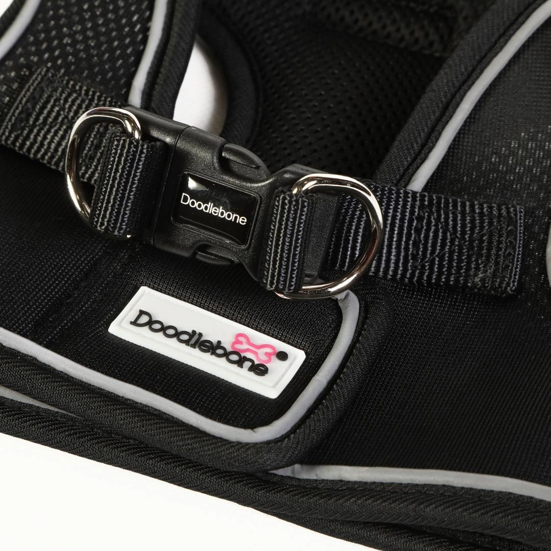 Doodlebone Snappy Dog Harness - Coal Black