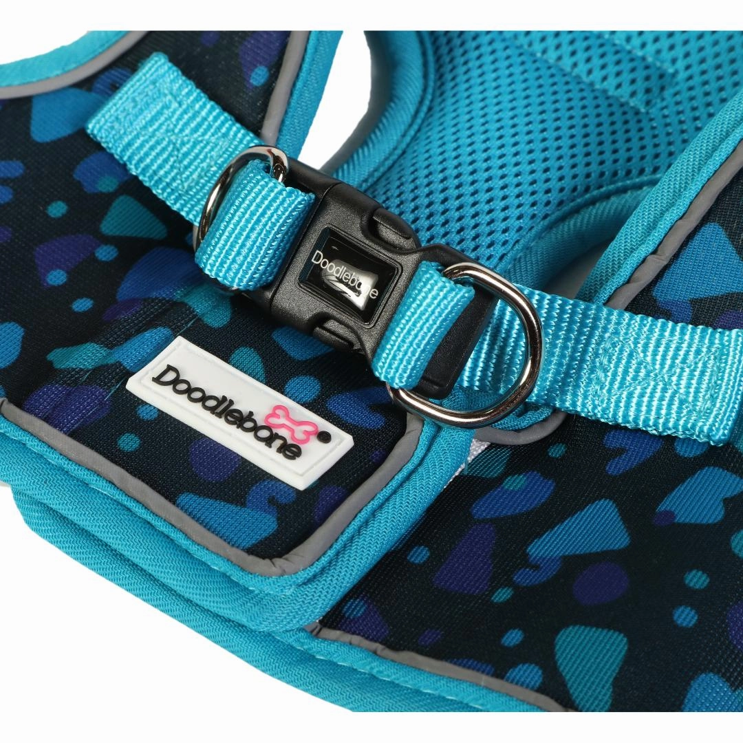 Doodlebone Snappy Dog Harness - Electric Party