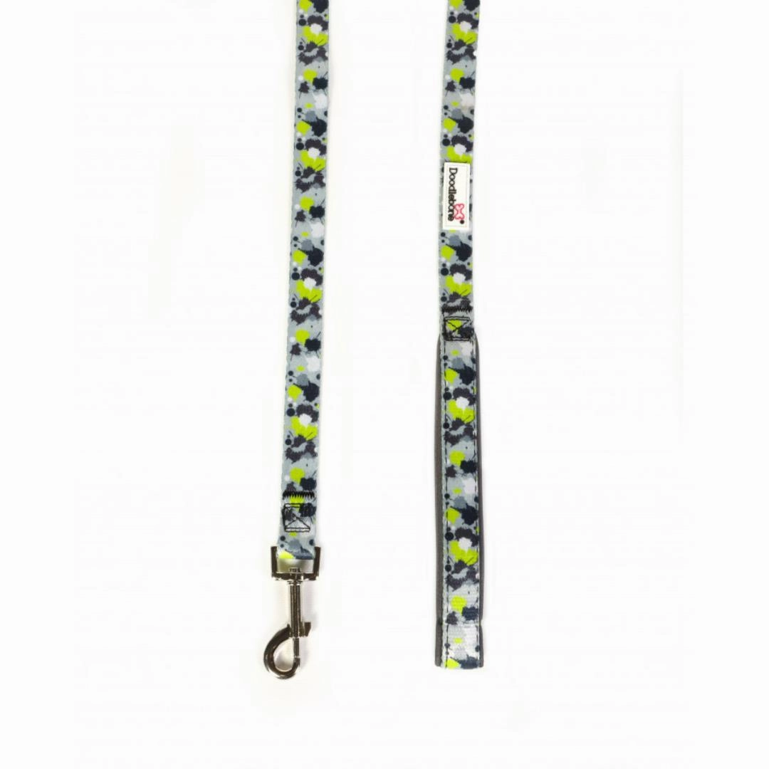 Doodlebone Snappy Step-In Dog Harness - Neon Paint Splat