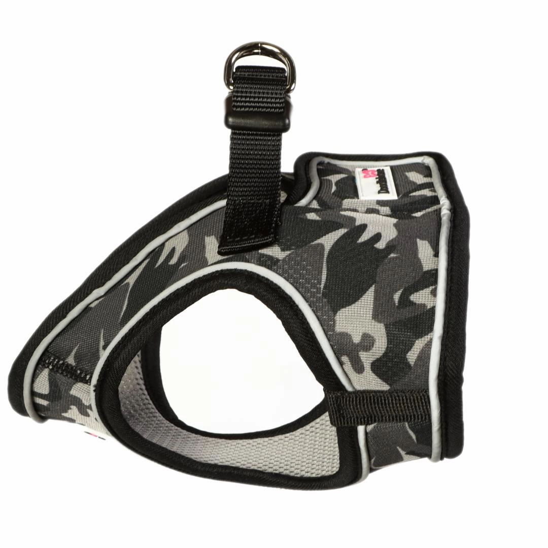 Doodlebone Snappy Step In Dog Harness - Smokey Grey Camo