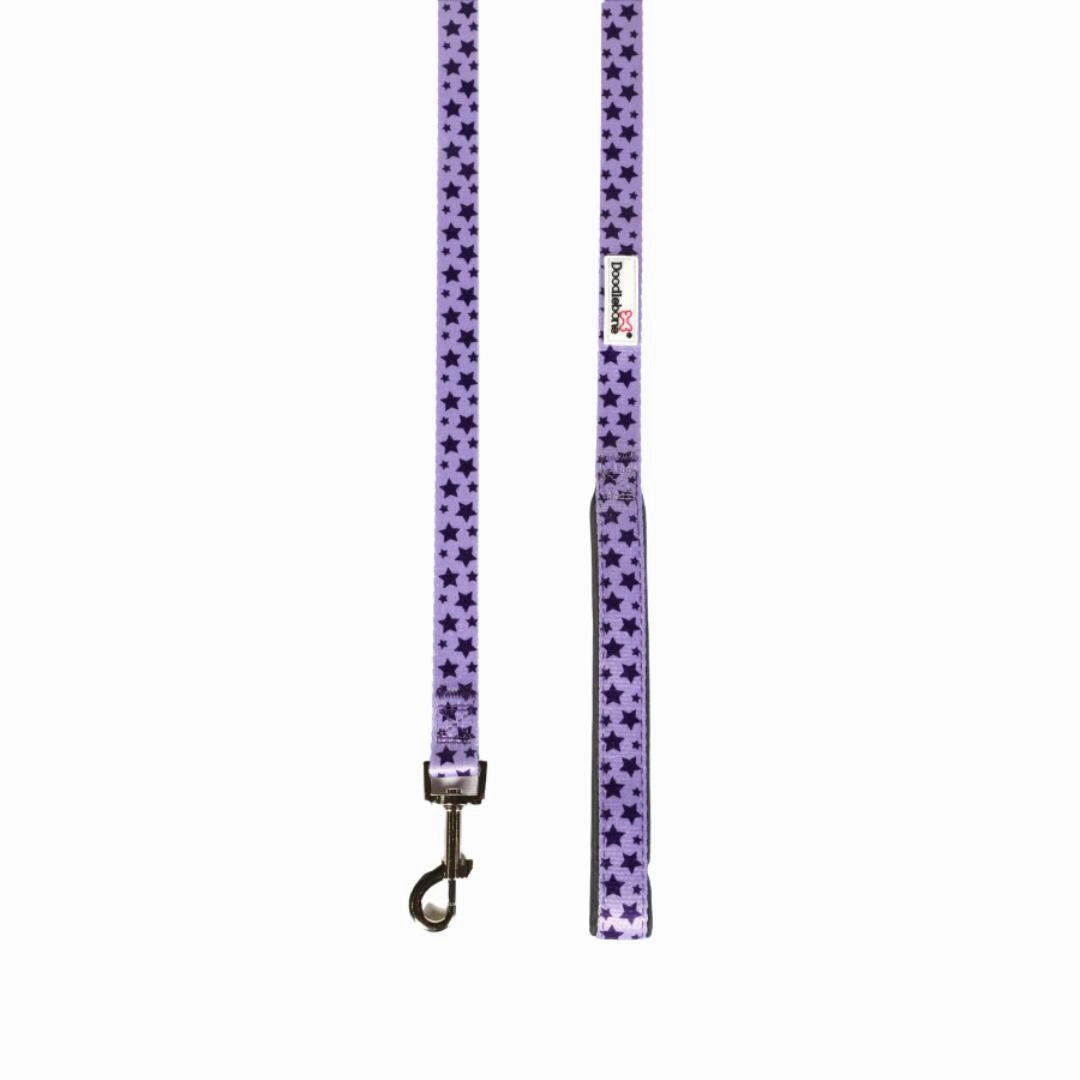 Doodlebone Snappy Step-In Dog Harness - Violet Stars