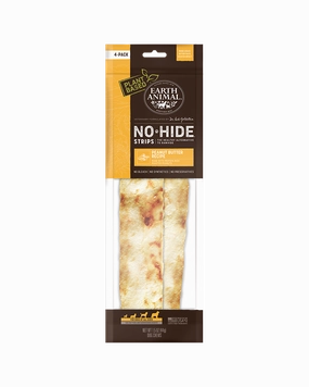 Earth Animal Peanut Butter No-Hide? Strip Dog Chews 4-Pack