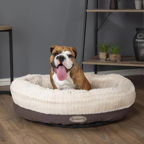 Ellen Donut Dog Bed Grey