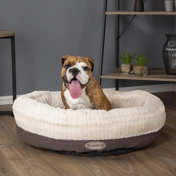 Ellen Donut Dog Bed Grey