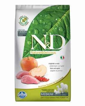 Farmina N&D Prime Boar & Apple Medium Adult Dry Dog Food 26.4lb (Special Order)