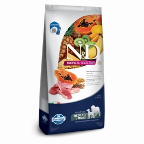 Farmina N&D Tropical Selection Lamb & Oats Medium & Maxi Adult Dry Dog Food 22lb
