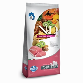Farmina N&D Tropical Selection Pork & Oats Medium & Maxi Adult Dry Dog Food 22lb