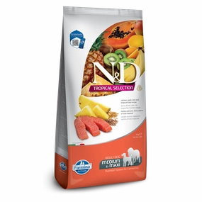 Farmina N&D Tropical Selection Salmon & Oats Medium & Maxi Adult Dry Dog Food 22lb