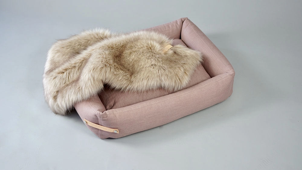 Fora Cappuccino Faux Fur Dog Blanket by Labbvenn