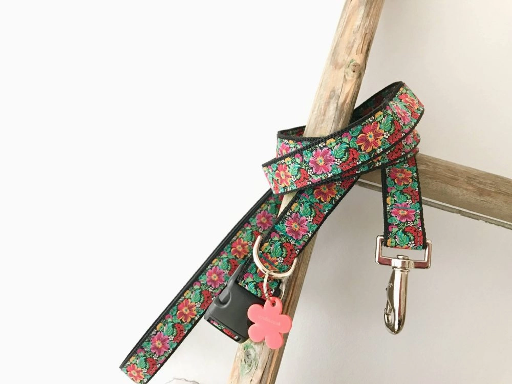 Frida K Dog Collar And Lead Set
