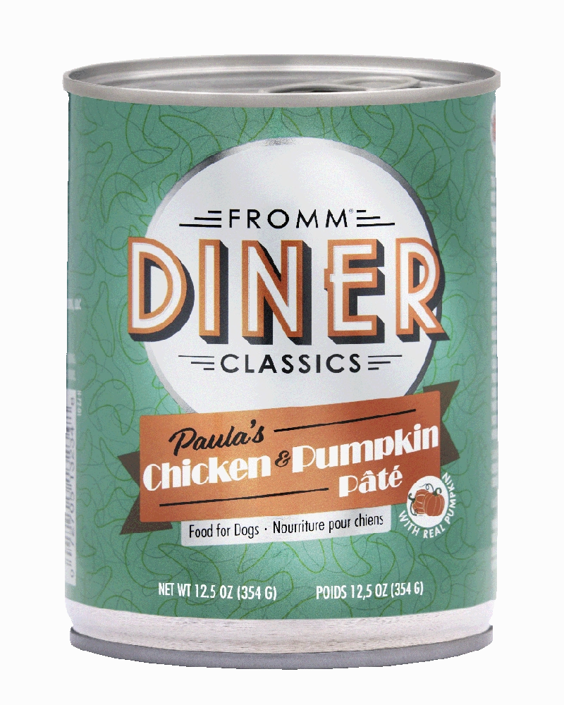 Fromm Diner Classics - Paula's Chicken & Pumpkin Pate Wet Dog Food 12.5oz