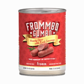 Fromm Frommbo Gumbo Hearty Stew with Beef Sausage for Dogs 12.5oz