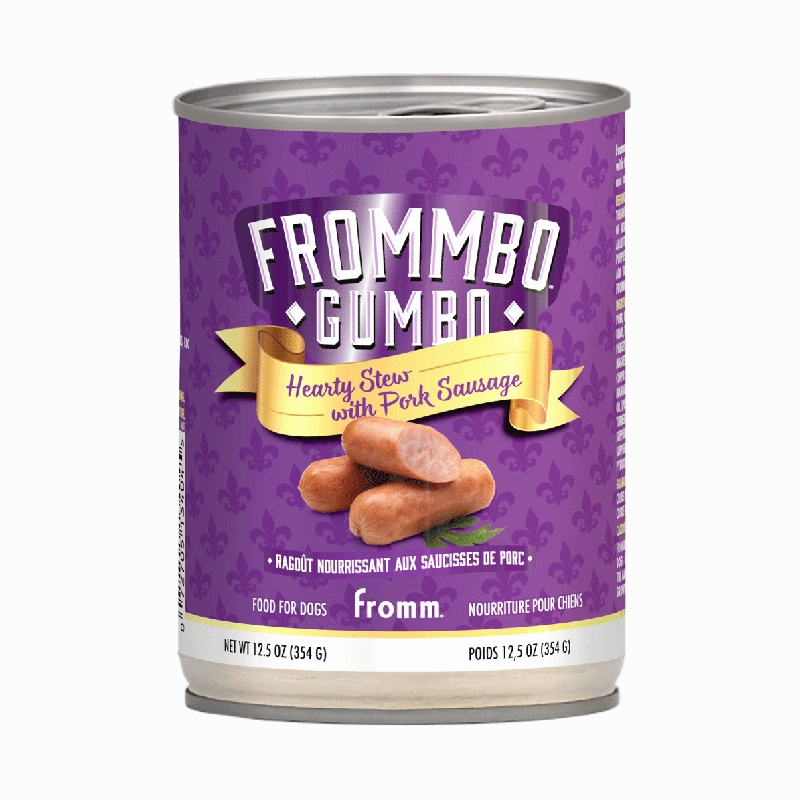 Fromm Frommbo Gumbo Hearty Stew with Pork Sausage for Dogs 12.5oz