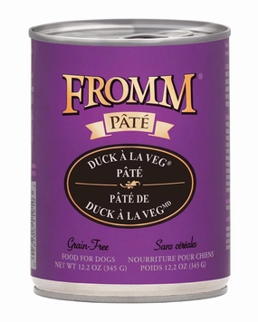 Fromm Gold Duck A La Veg Pate Wet Dog Food 12.2oz