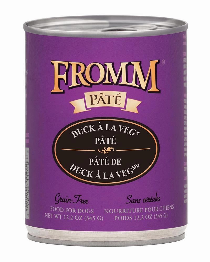 Fromm Gold Duck A La Veg Pate Wet Dog Food 12.2oz