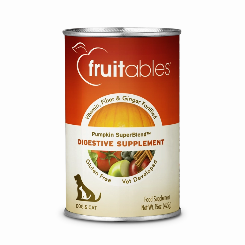 Fruitables Pumpkin SuperBlend Digestive Supplement for Dogs & Cats 15oz
