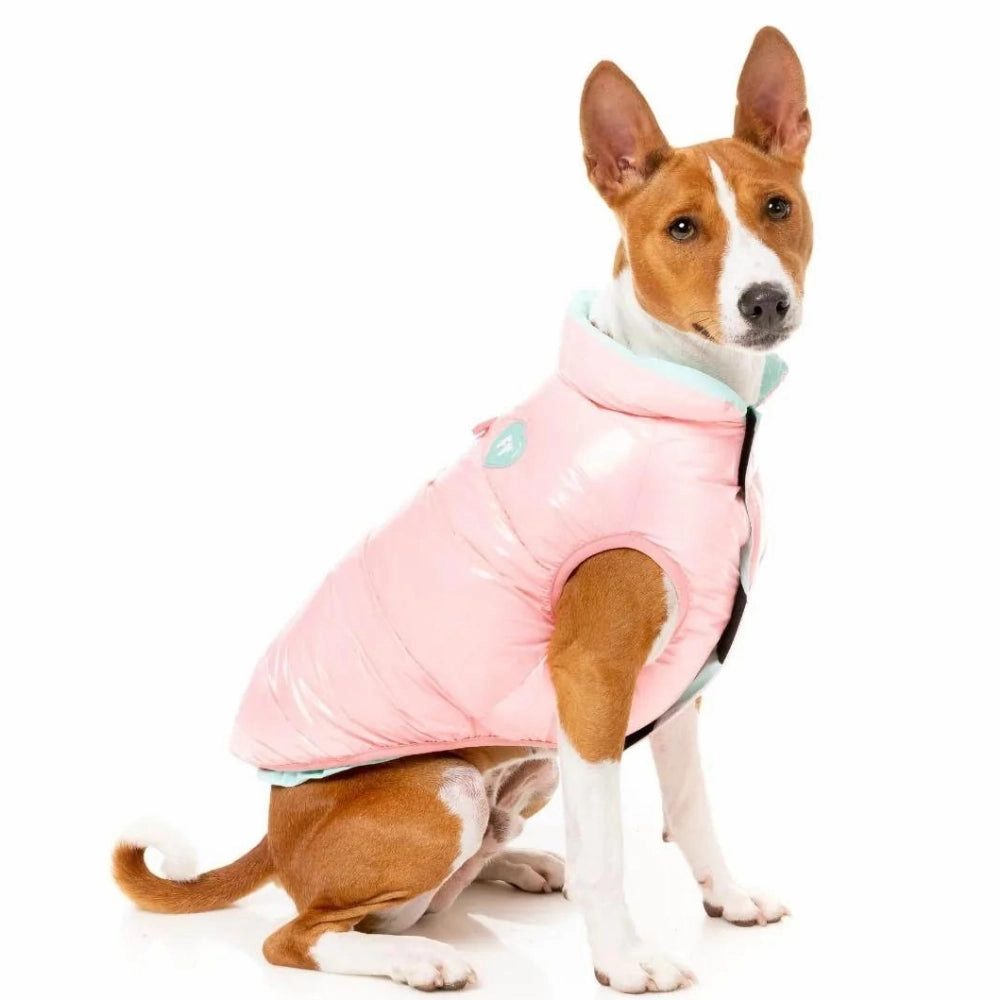FuzzYard Amor Puffer Dog Jacket - Bubblegum Pink