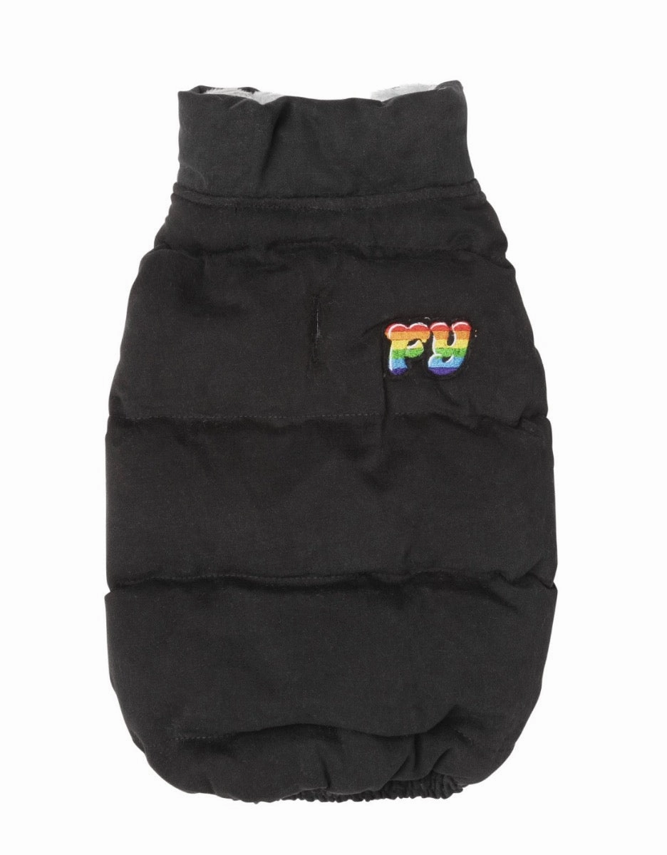 FuzzYard Ashbury Dog Jacket - Black
