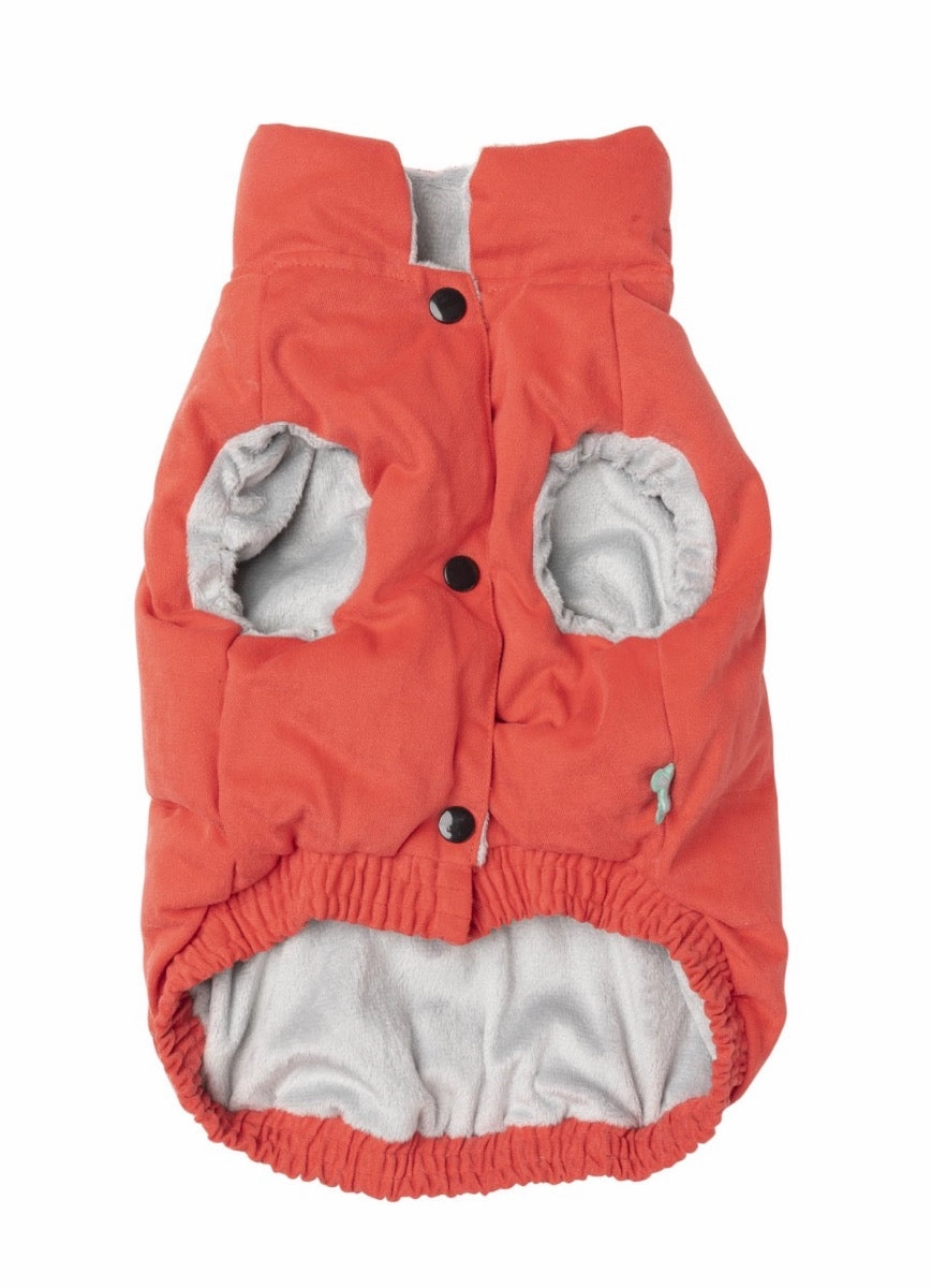 FuzzYard Ashbury Dog Jacket - Vintage Red