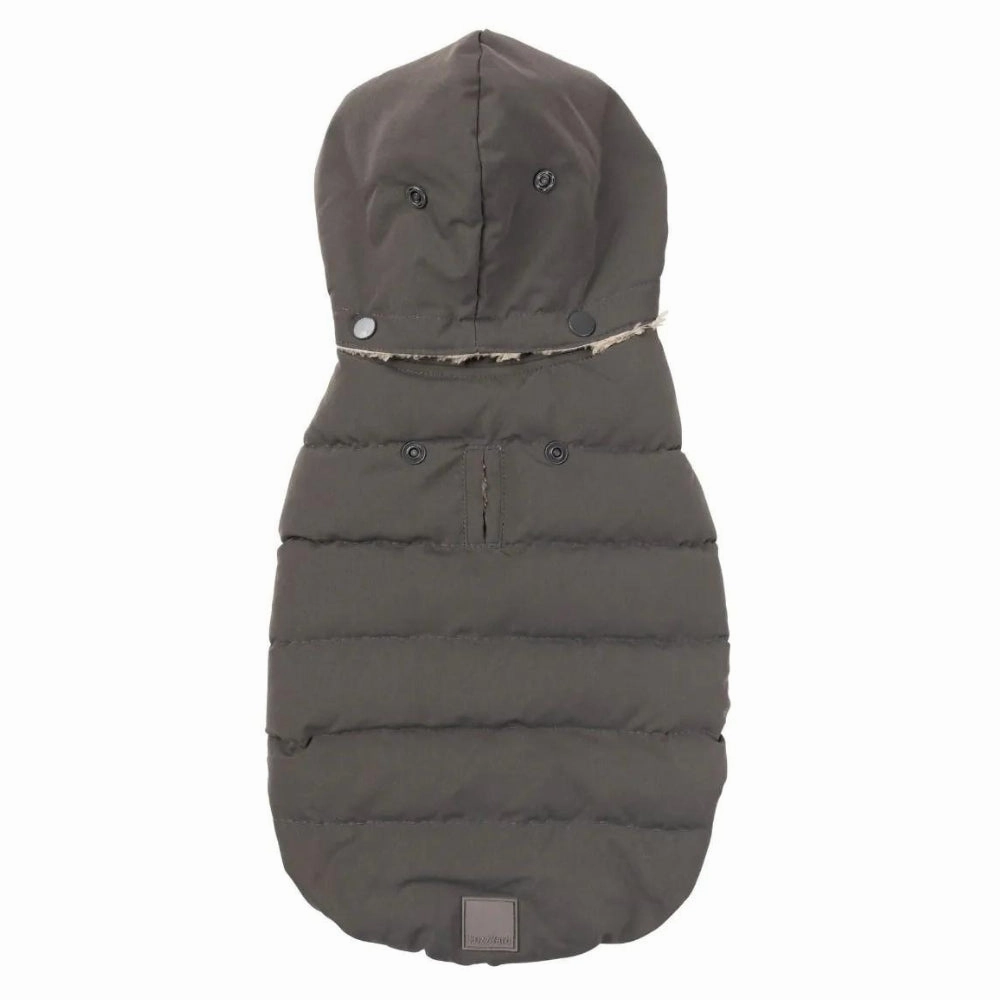 FuzzYard Essential Puffer Dog Jacket - Charcoal