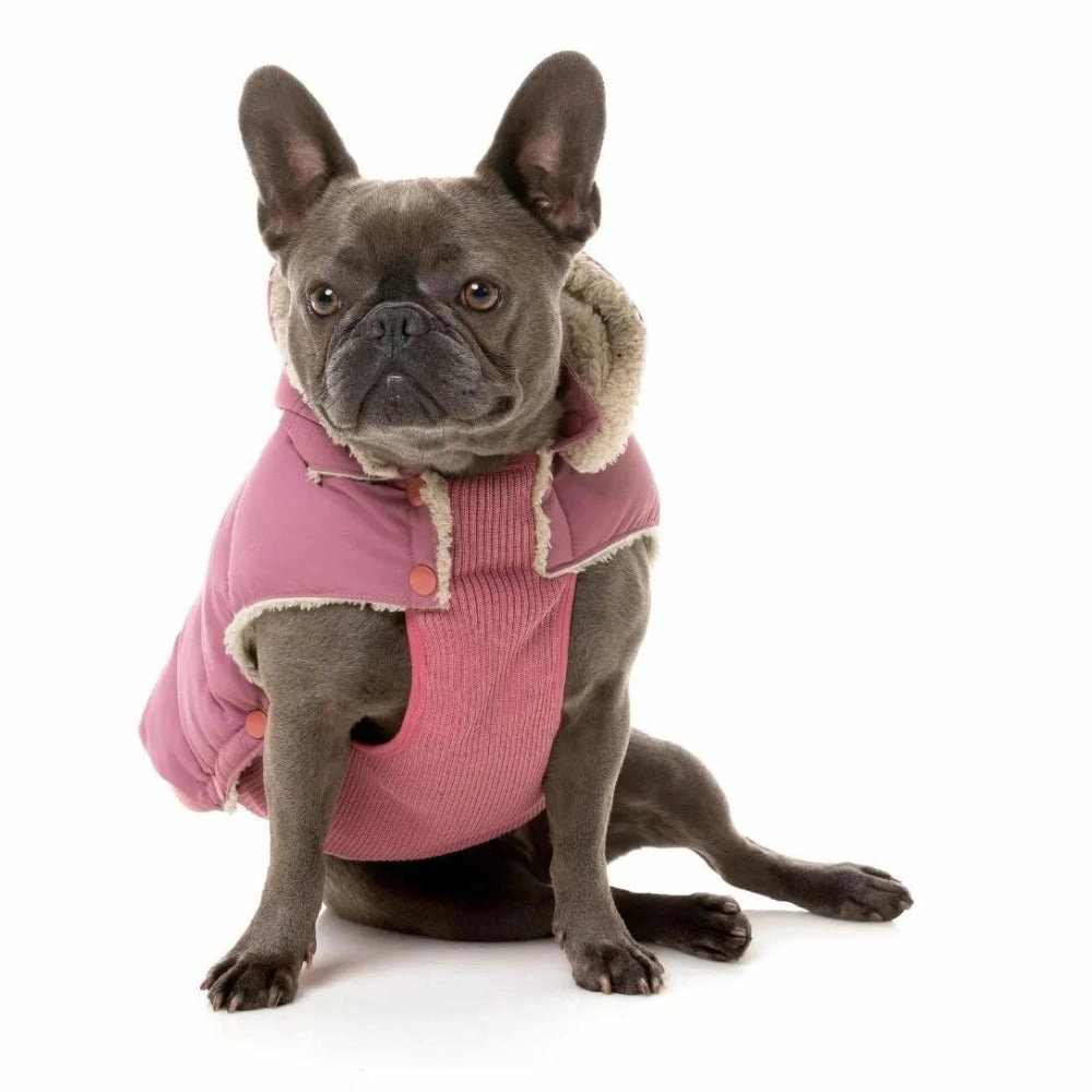 FuzzYard Essential Puffer Dog Jacket - Mauve