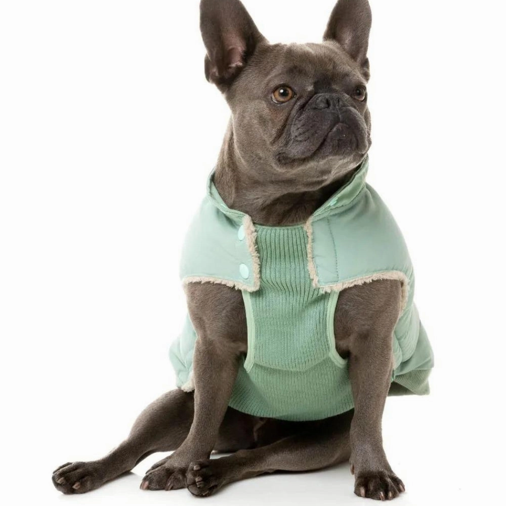 FuzzYard Essential Puffer Dog Jacket - Mint