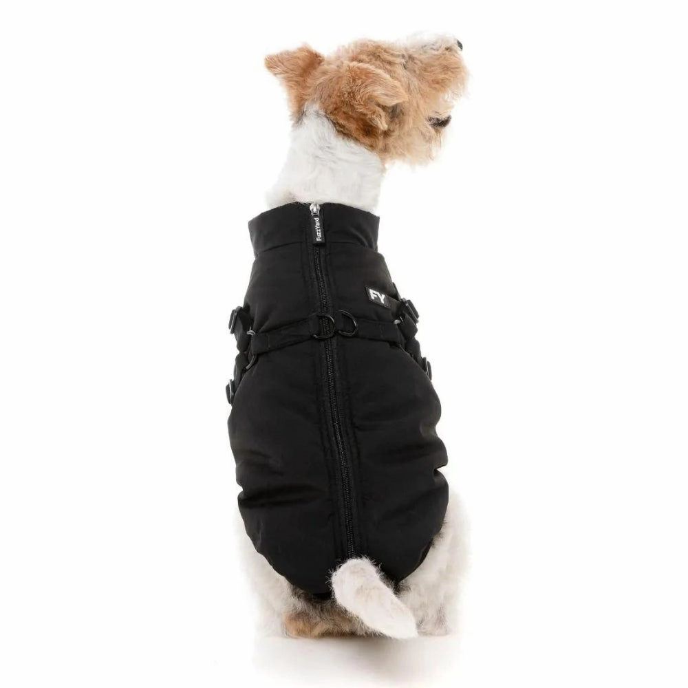 FuzzYard Flash Dog Harness Jacket - Black
