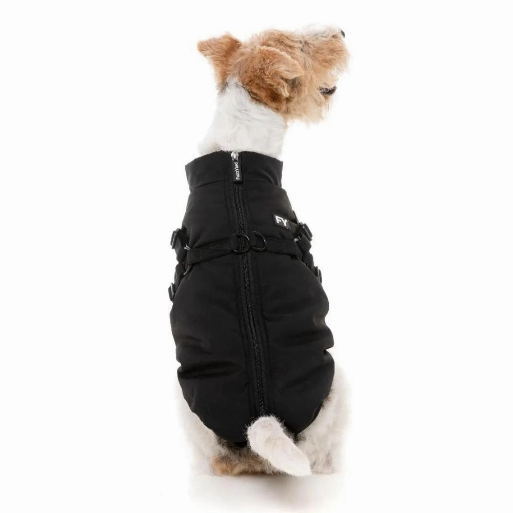 FuzzYard Flash Dog Harness Jacket - Black