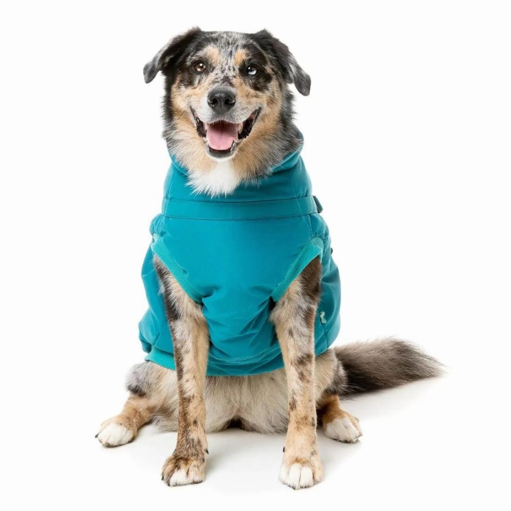 FuzzYard Flash Dog Harness Jacket - Dark Teal