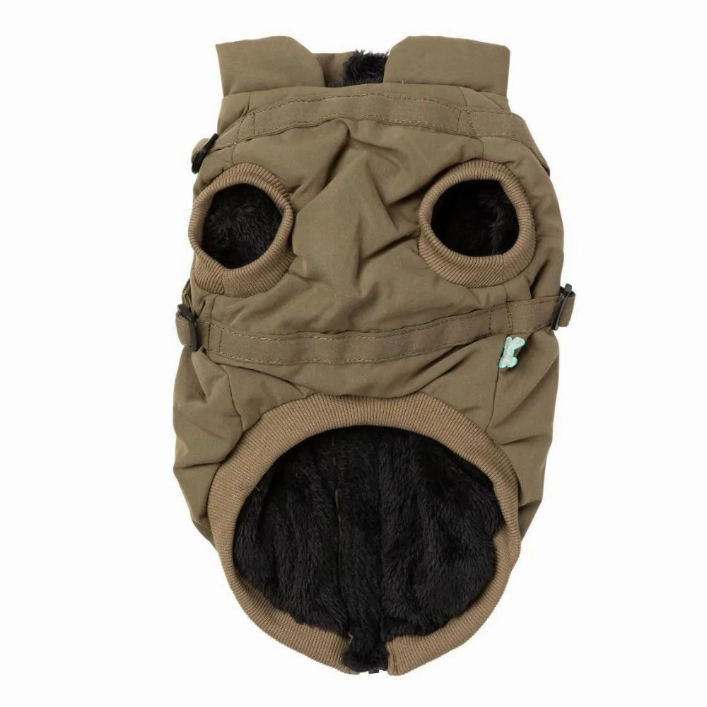 FuzzYard Flash Dog Harness Jacket - Khaki