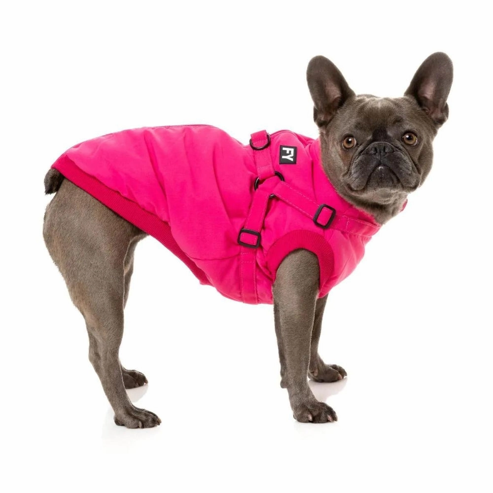 FuzzYard Flash Dog Harness Jacket - Magenta