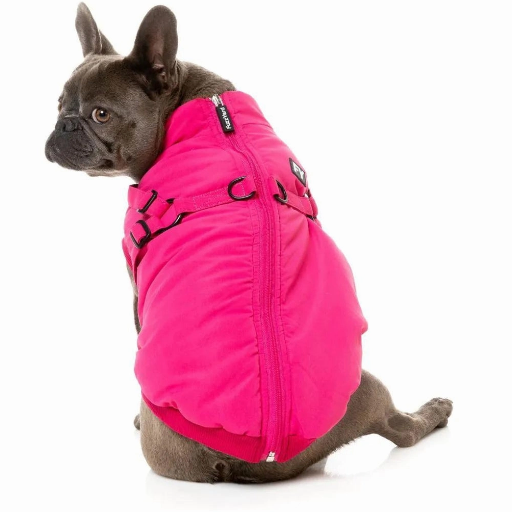 FuzzYard Flash Dog Harness Jacket - Magenta