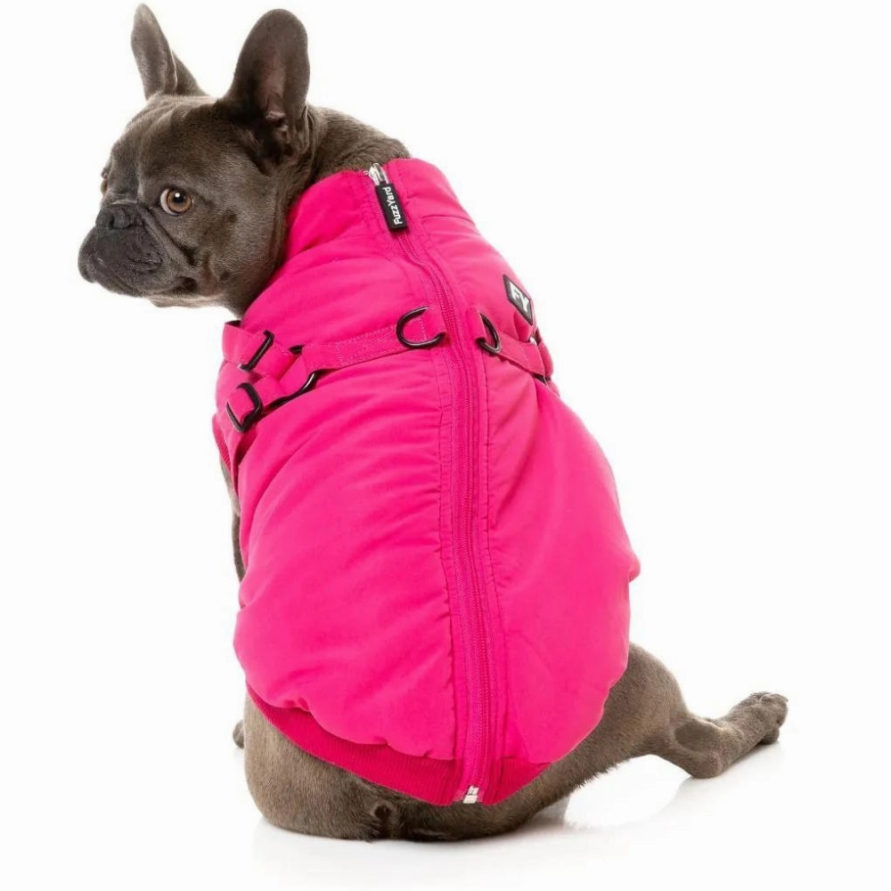 FuzzYard Flash Dog Harness Jacket - Magenta